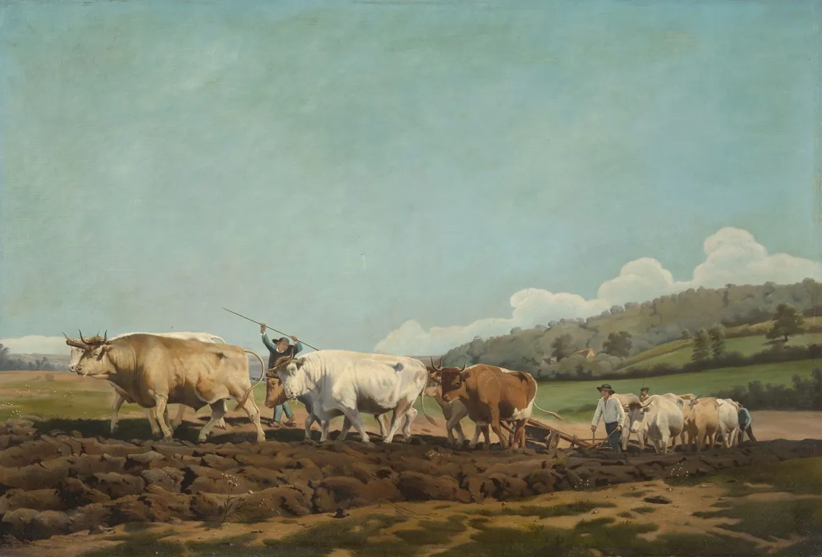 Labourage Nivernais Wall Art by Arthur Onslow - High-Resolution Digital Print