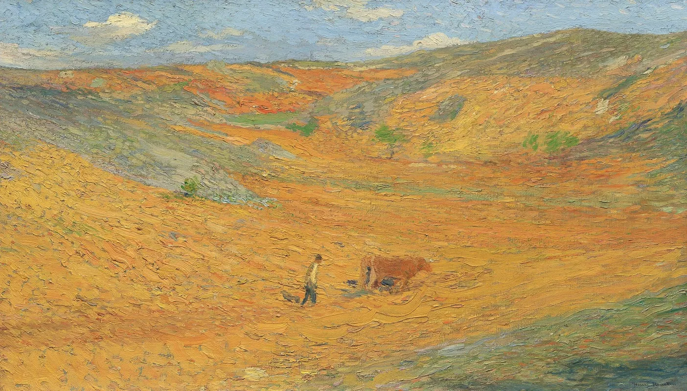 Laboureur Au Fond Dune Combe