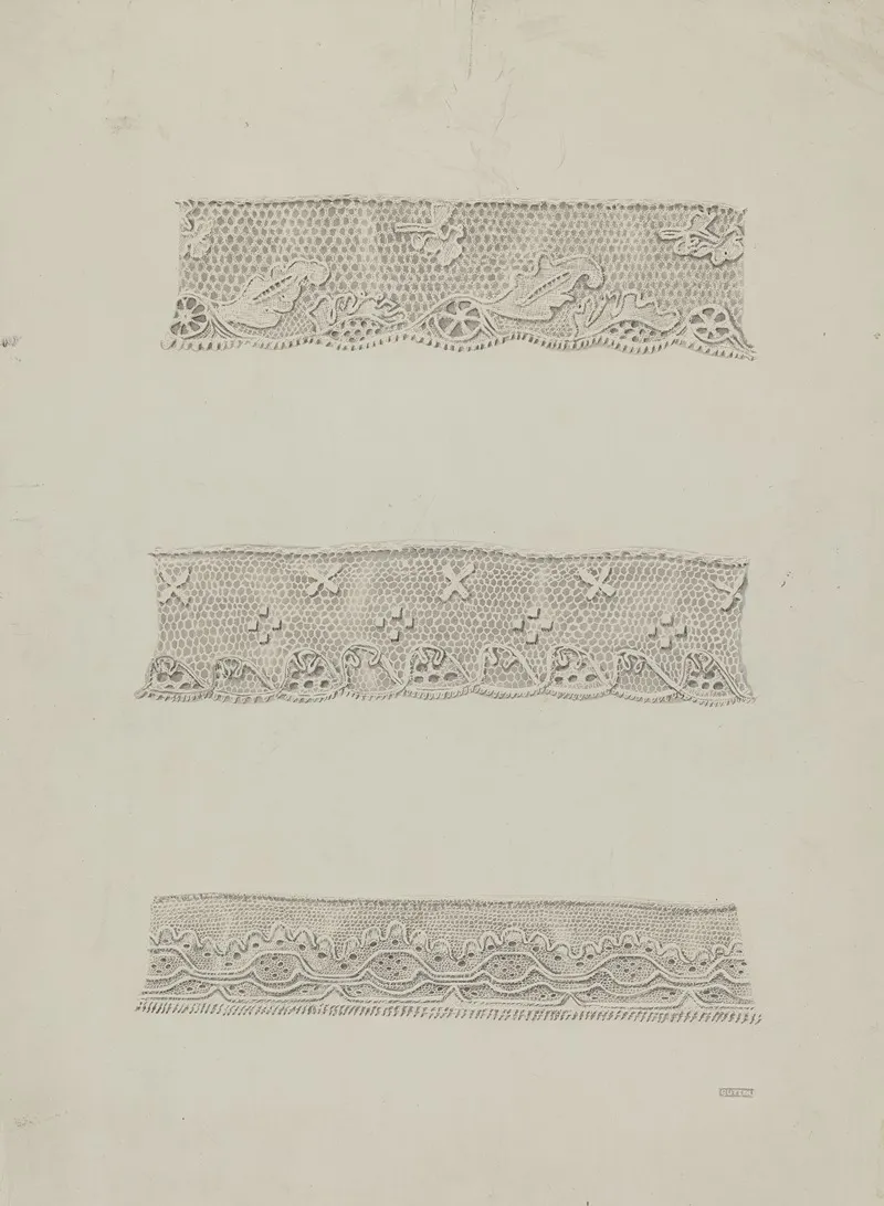 Lace Edging 2 Wall Art by Raymond Guterl - High-Resolution Digital Print