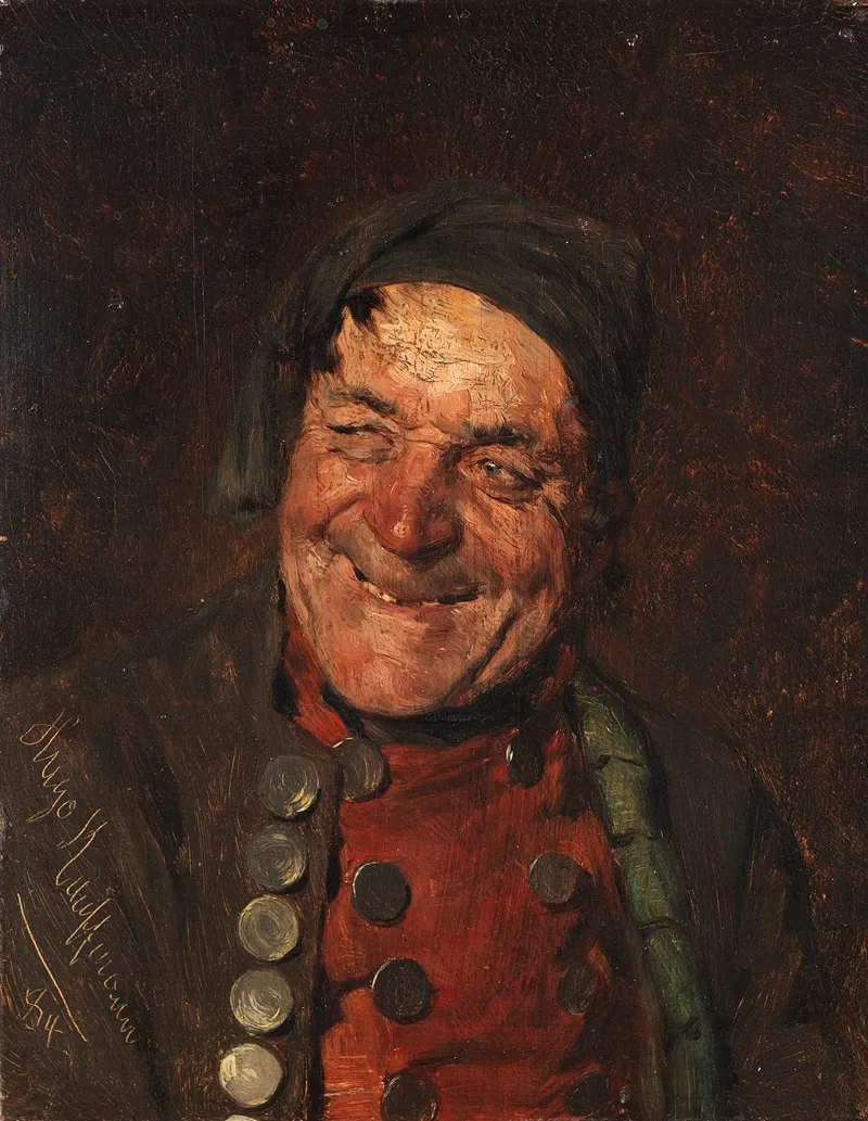 Lachender Bauer