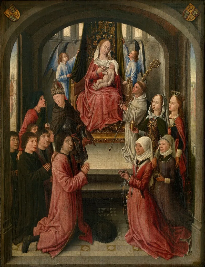 Lactatio Of Saint Bernard Of Clairvaux With Donors
