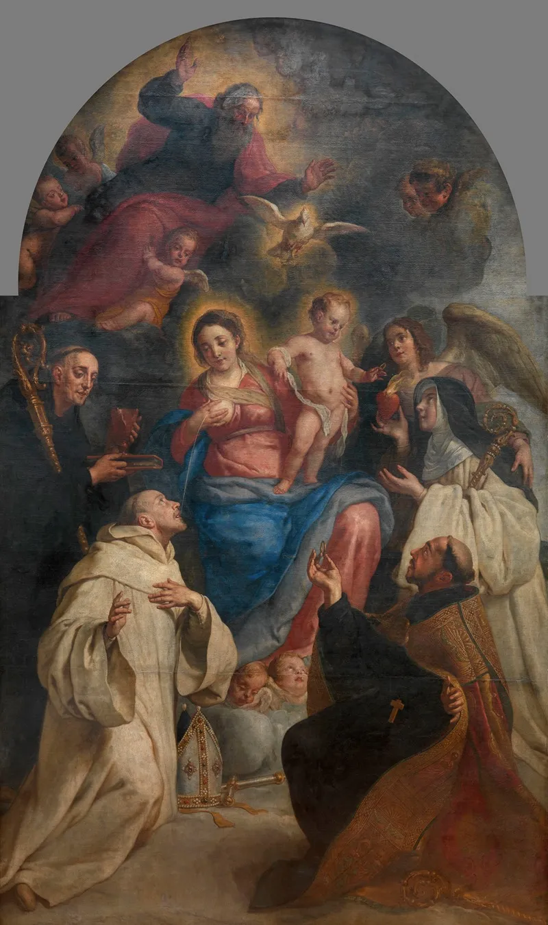 Lactatio Of Saint Bernard Of Clairvaux Wall Art by Gaspar de Crayer - High-Resolution Digital Print