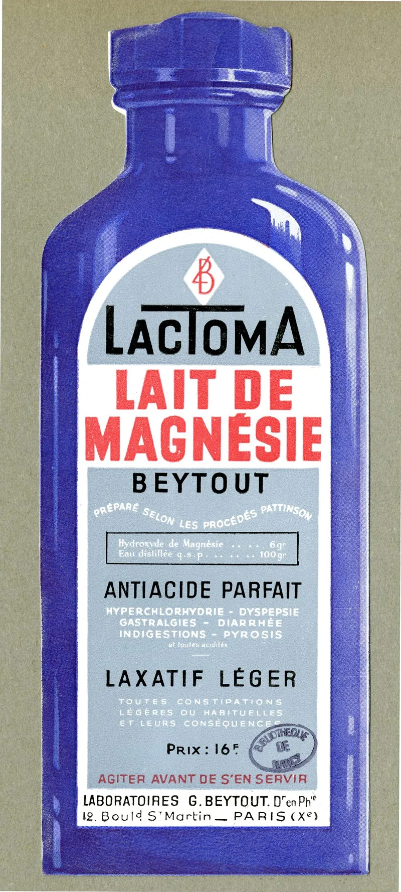 Lactoma 10 Wall Art by Laboratoires G. Beytout - High-Resolution Digital Print