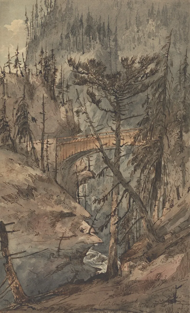 Laditcher Bruck Tyrol Wall Art by Rev. Charles Annesley - High-Resolution Digital Print