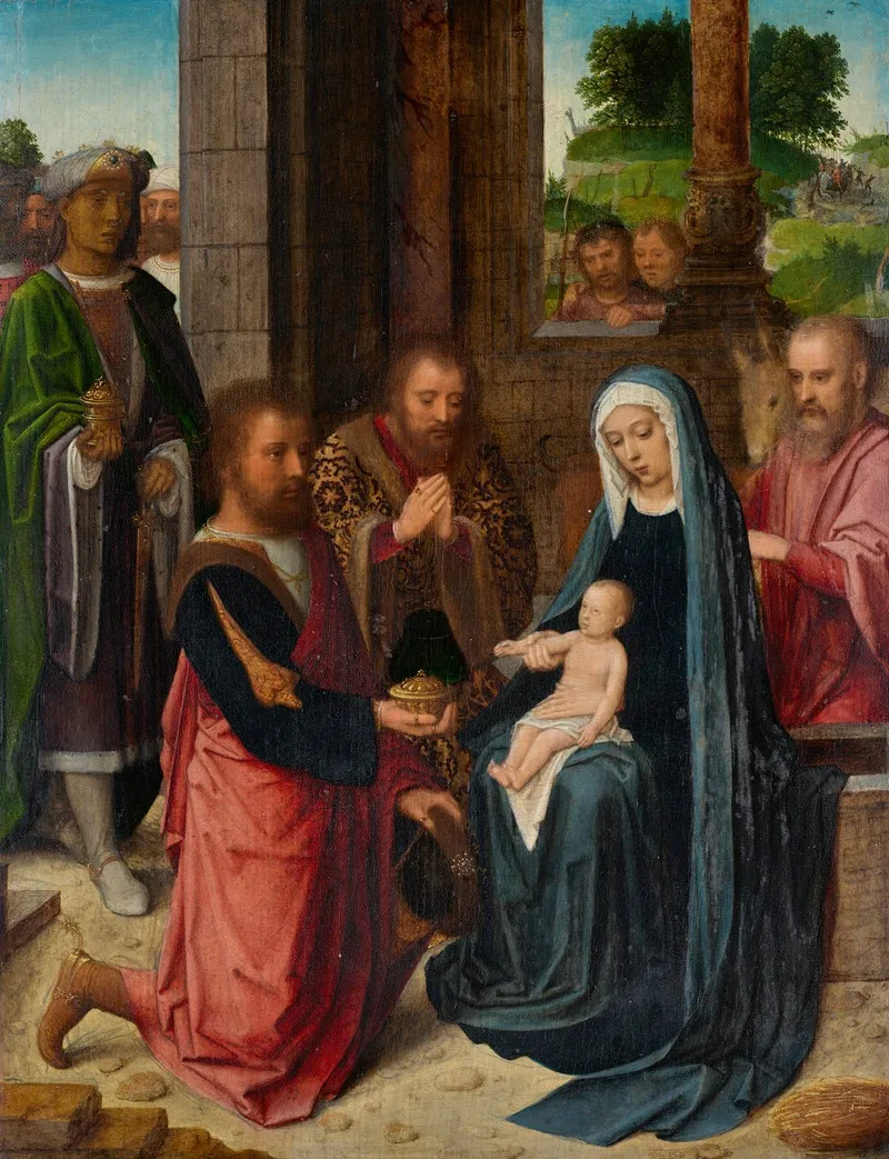 Ladoration Des Mages 5 Wall Art by Adriaen Isenbrant - High-Resolution Digital Print