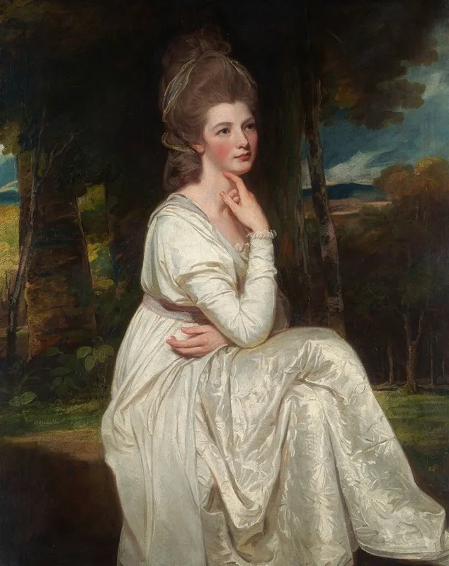 Lady Elizabeth Stanley 1753 1797 Countess Of Derby Wall Art by George Romney - High-Resolution Digital Print