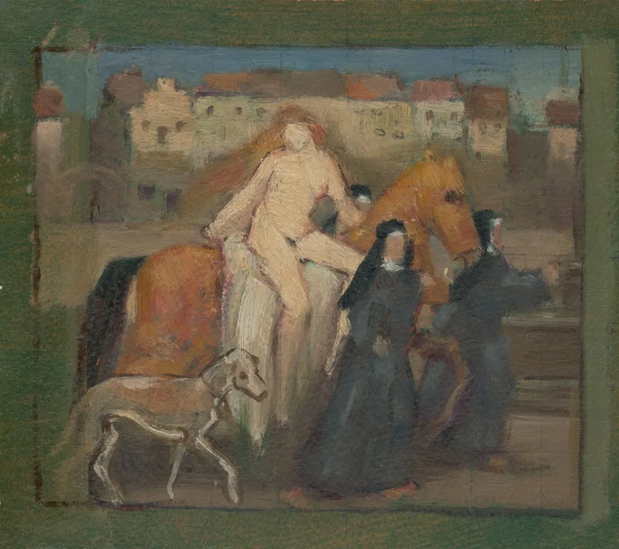 Lady Godiva 3 Wall Art by Milan Thomka Mitrovský - High-Resolution Digital Print