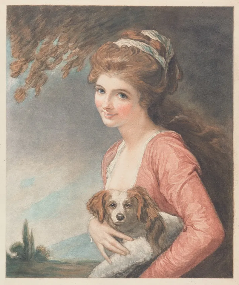 Lady Hamilton As Nature Wall Art by George Romney - High-Resolution Digital Print