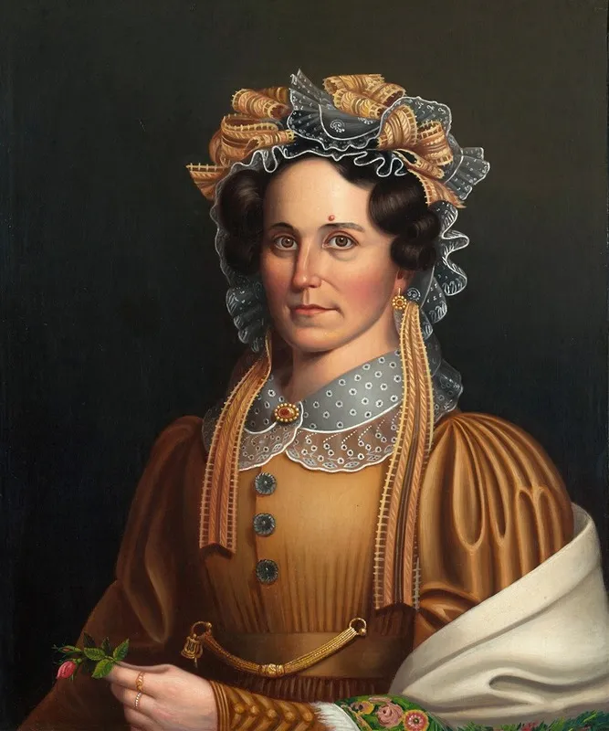 Lady In Brown Wall Art by Frederick Randolph Spencer - High-Resolution Digital Print