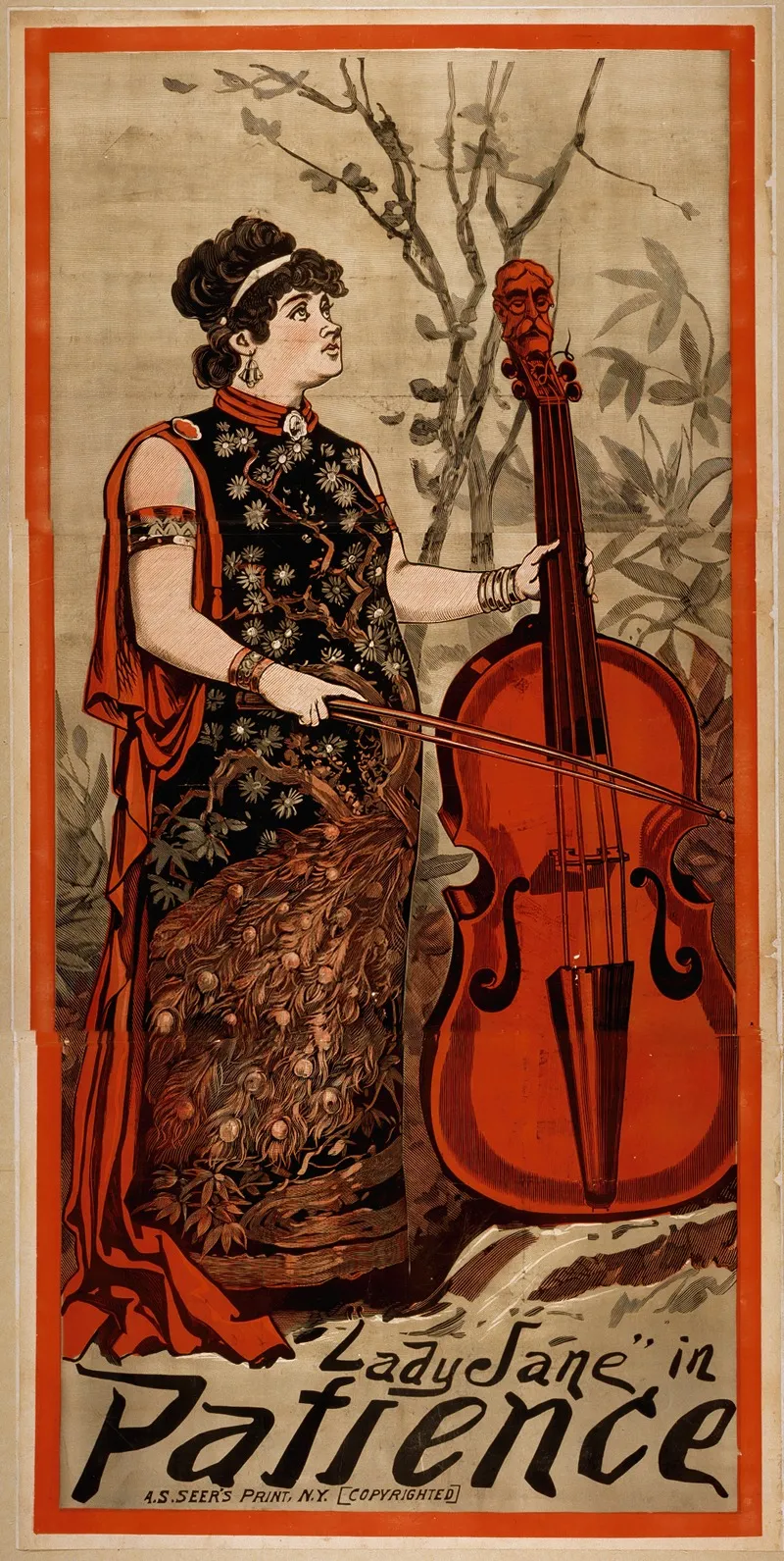 Lady Jane In Patience Wall Art by A.S. Seer's Litho. - High-Resolution Digital Print