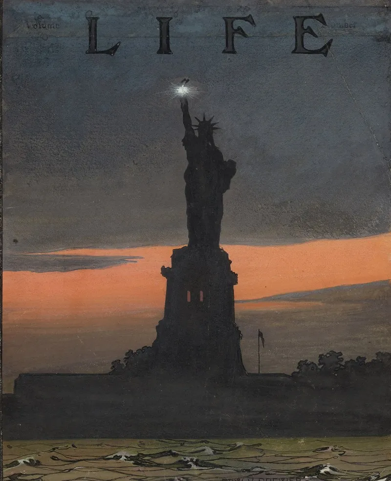 Lady Liberty At Night