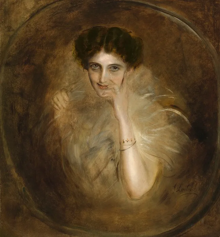 Lady Mary Victoria Leiter Curzon Wall Art by Franz von Lenbach - High-Resolution Digital Print