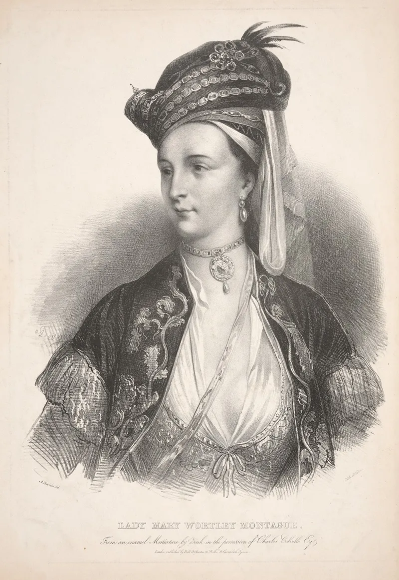 Lady Mary Wortley Montague Wall Art by Francois le Villain - High-Resolution Digital Print