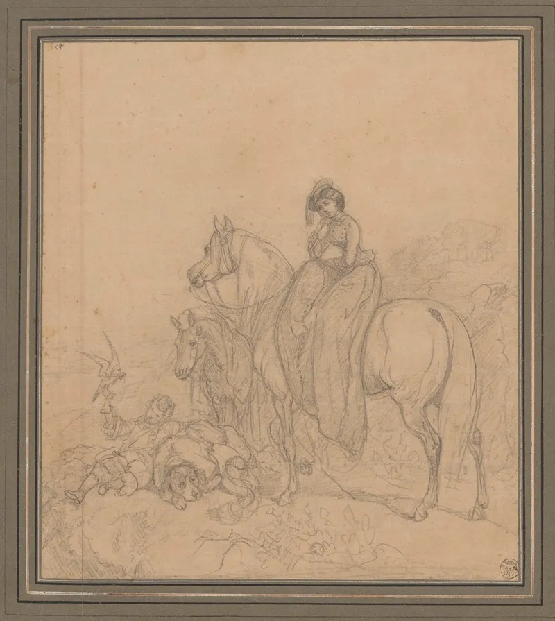 Lady On A Horse Ride