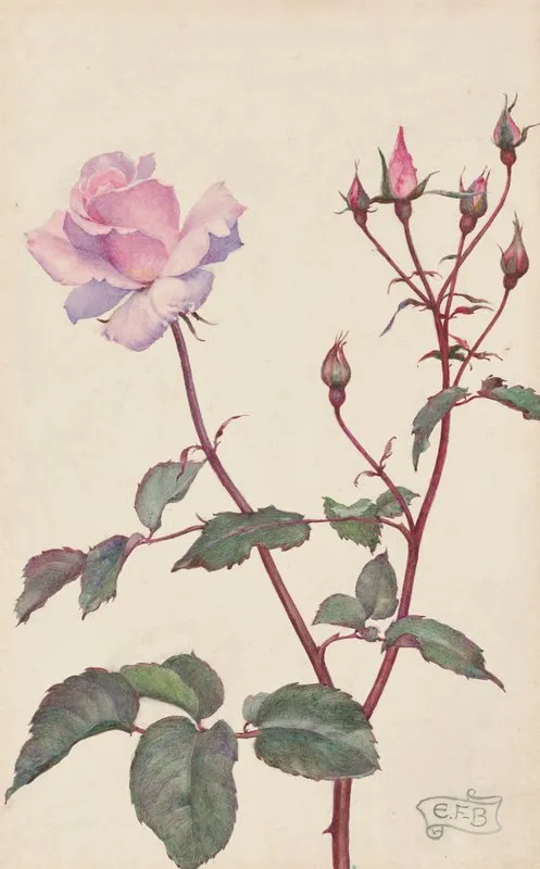 Lady Pirrie Rose Wall Art by Eleanor Fortescue-Brickdale - High-Resolution Digital Print