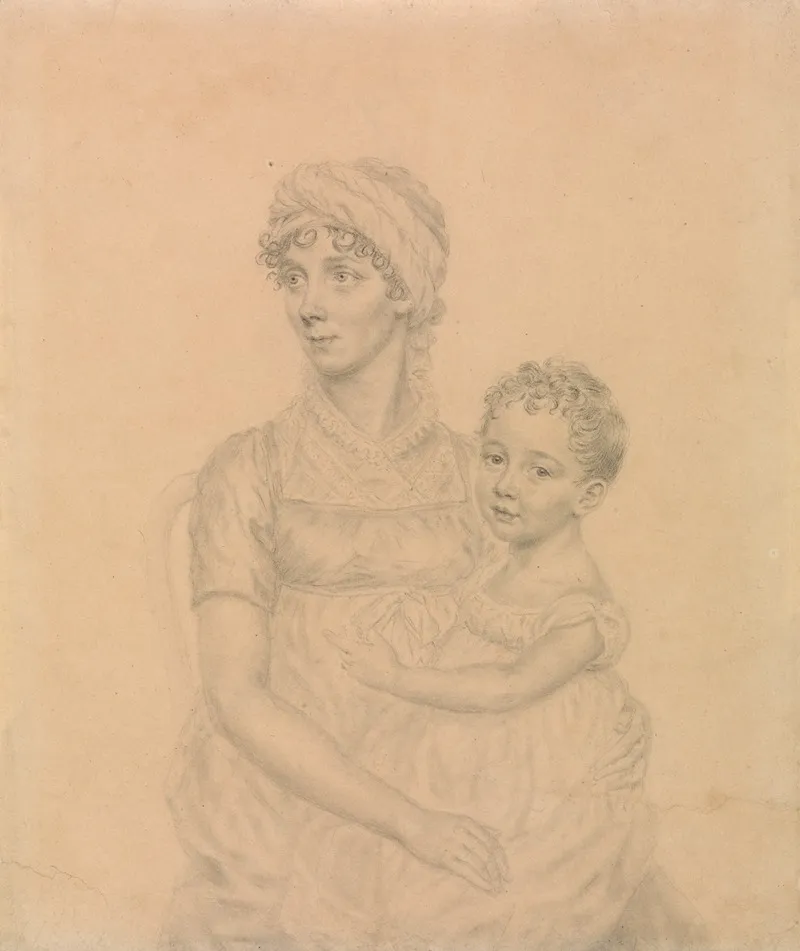 Lady Wigram With Her Infant Son William Pitt Wigram