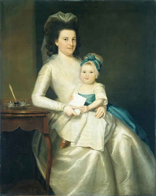Lady Williams And Child Wall Art by Ralph Earl - High-Resolution Digital Print