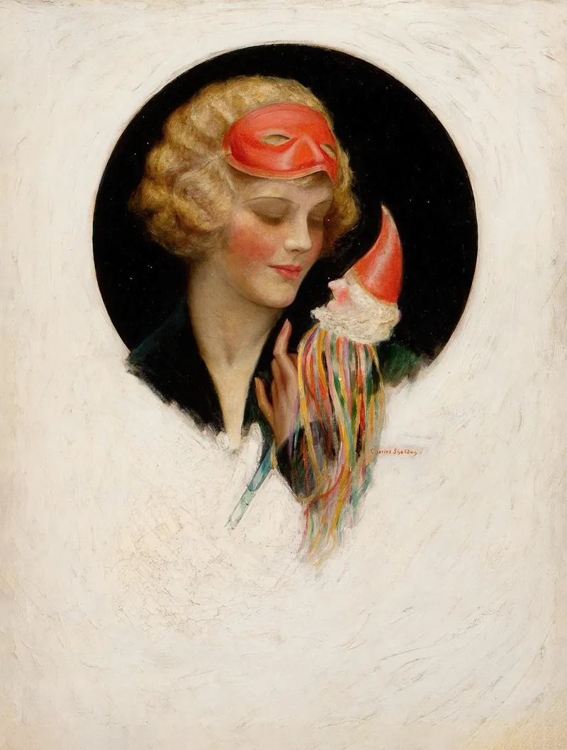 Lady With Puppet Wall Art by Charles Gates Sheldon - High-Resolution Digital Print