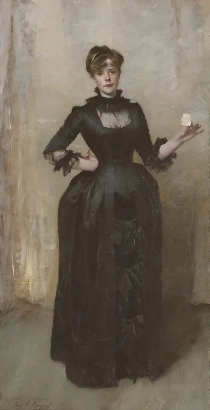 Lady With The Rose Charlotte Louise Burckhardt
