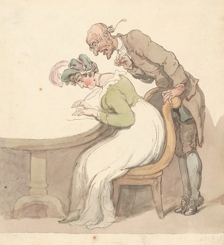 Lady Writing A Love Letter