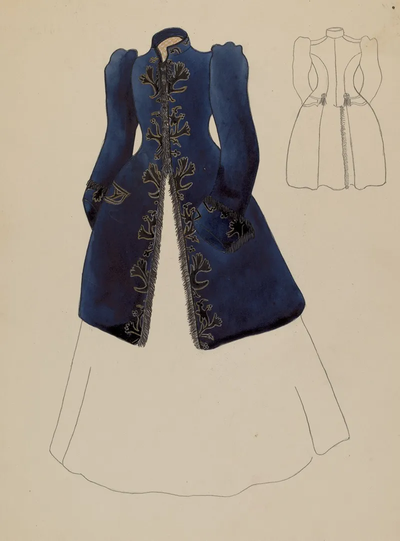 Ladys Coat Wall Art by Charles Criswell - High-Resolution Digital Print
