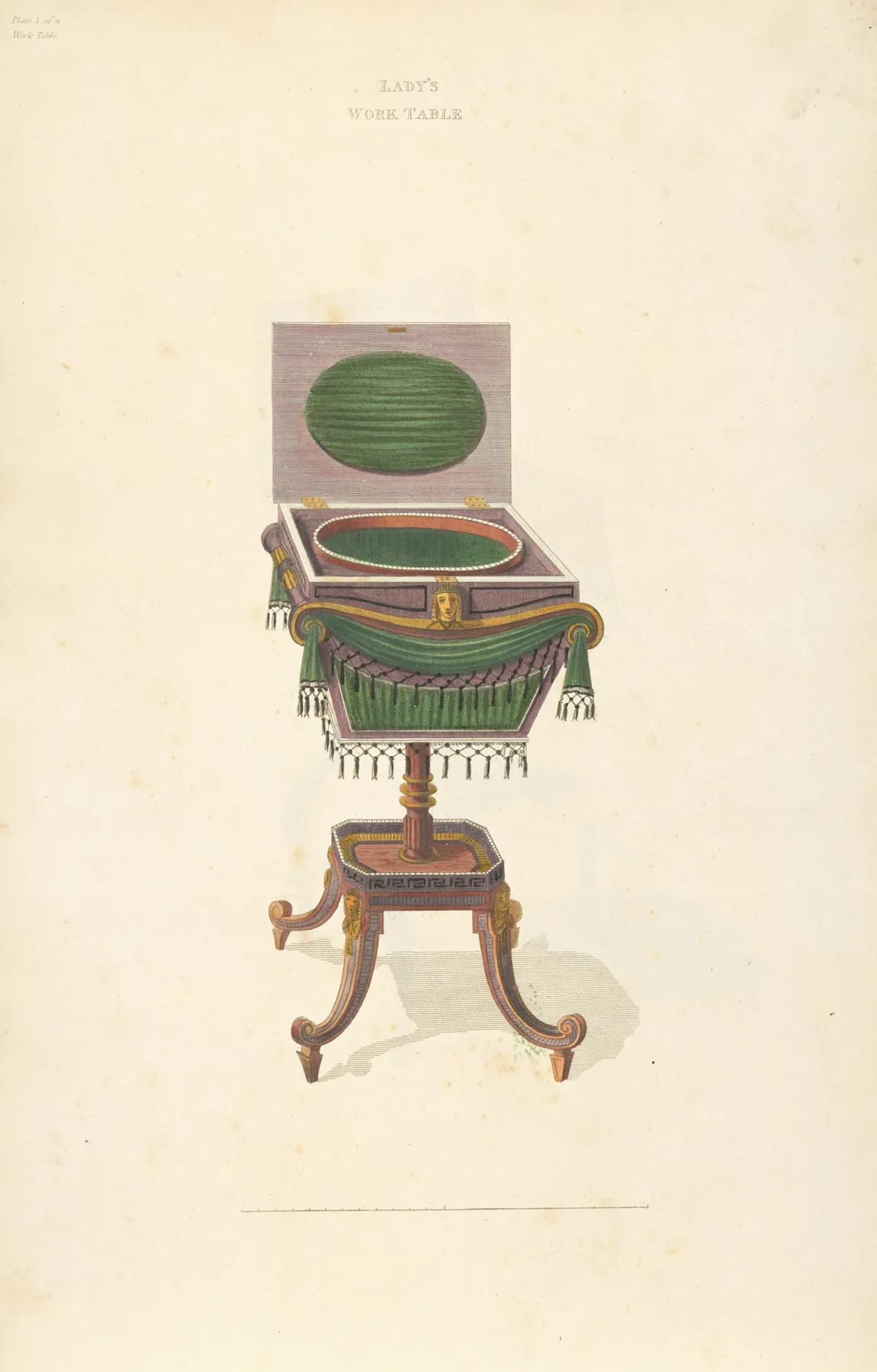Ladys Work Table Wall Art by Thomas Sheraton - High-Resolution Digital Print