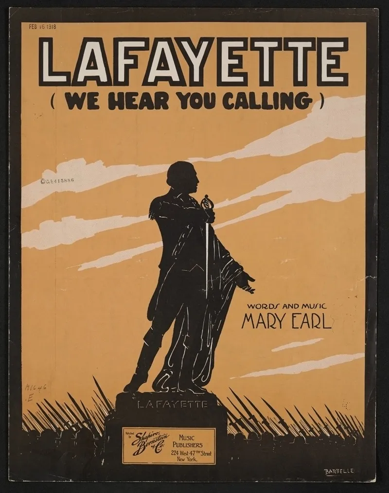 Lafayette We Hear You Calling Wall Art by Anonymous - High-Resolution Digital Print