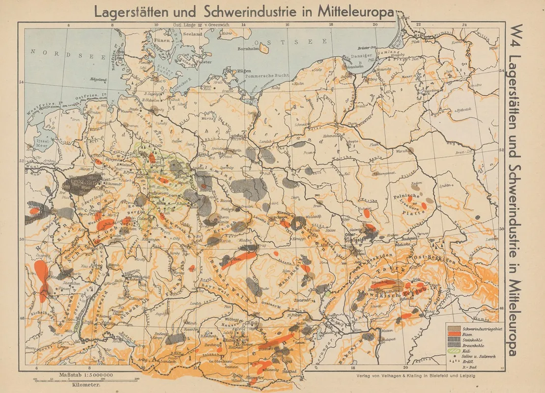 Lagerstatten Und Schwerindustrie In Mitteleuropa Wall Art by Wolfgang Preuss - High-Resolution Digital Print