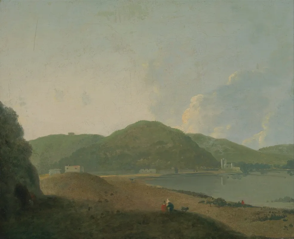 Lago Dagnano With The Grotta Del Cane