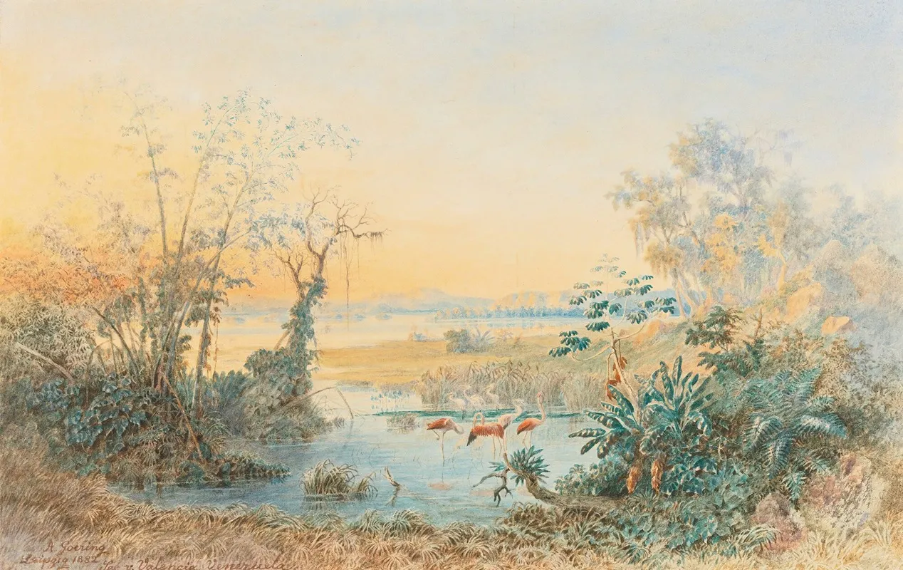 Lago De Valencia Venezuela Wall Art by Christian Anton Goering - High-Resolution Digital Print