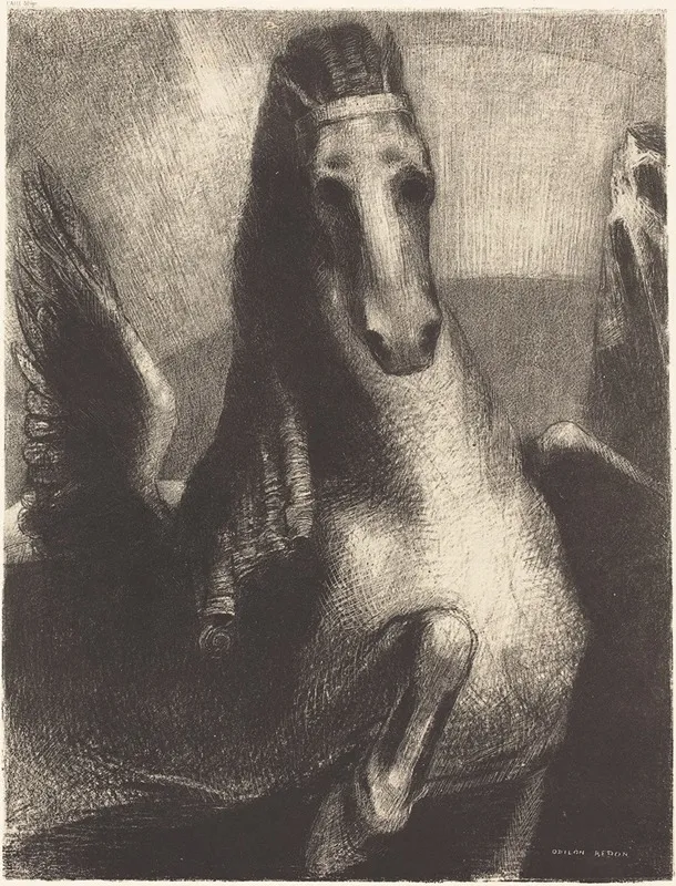 Laile The Wing Wall Art by Odilon Redon - High-Resolution Digital Print
