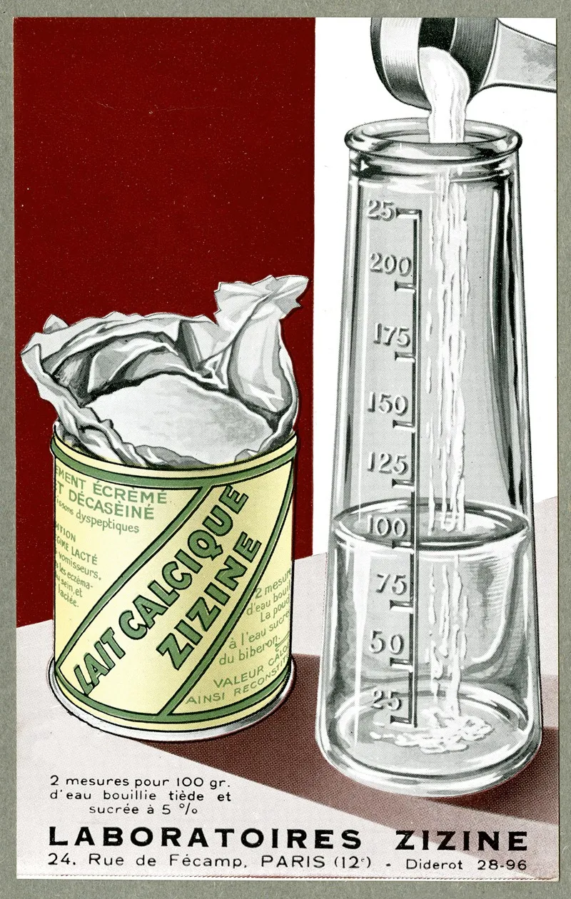 Lait Calcique Zizine 2 Wall Art by Laboratoires Zizine - High-Resolution Digital Print