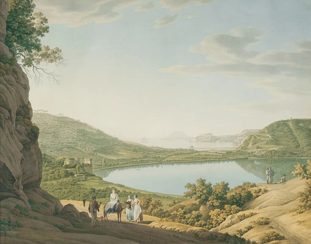 Lake Averno Wall Art by Giovanni Battista Lusieri - High-Resolution Digital Print
