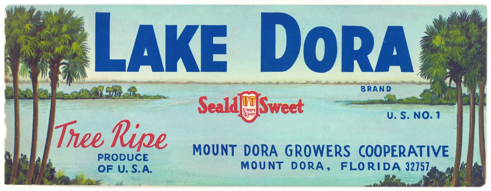 Lake Dora Brand Citrus Label 2