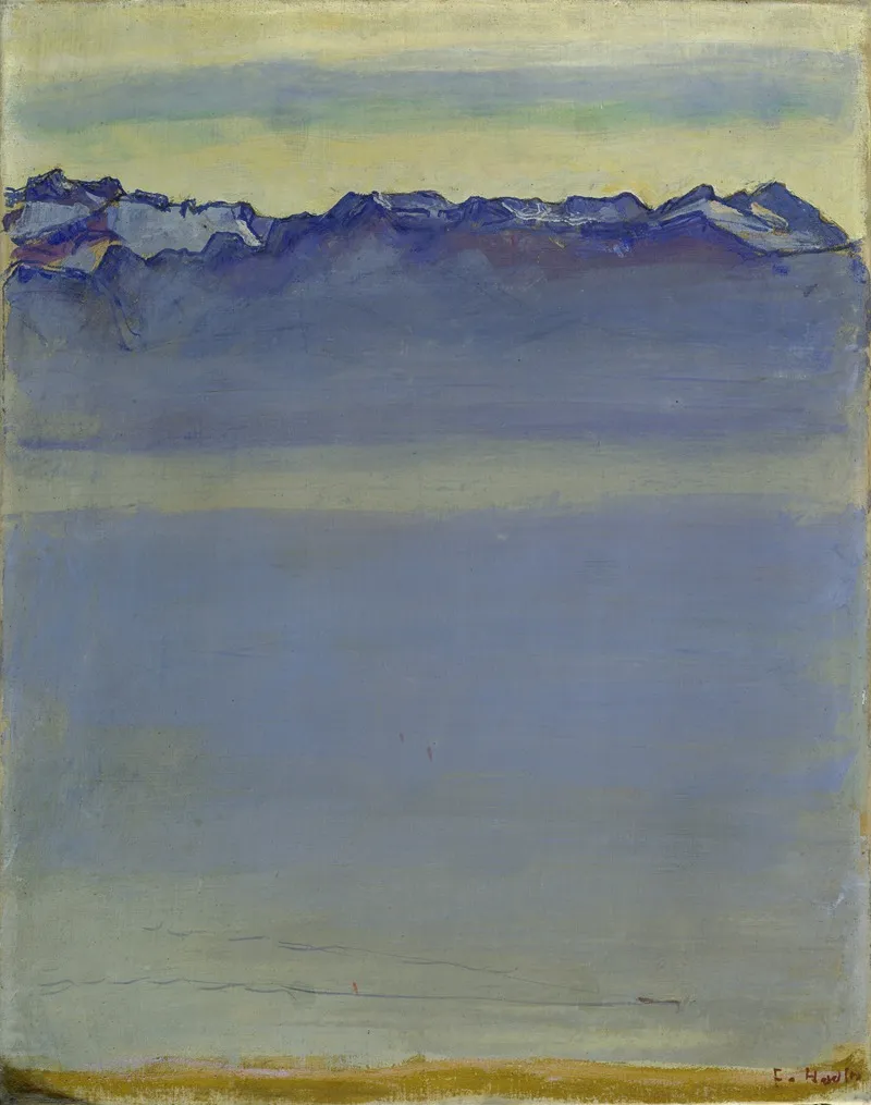 Lake Geneva With The Savoy Alps Wall Art by Ferdinand Hodler - High-Resolution Digital Print