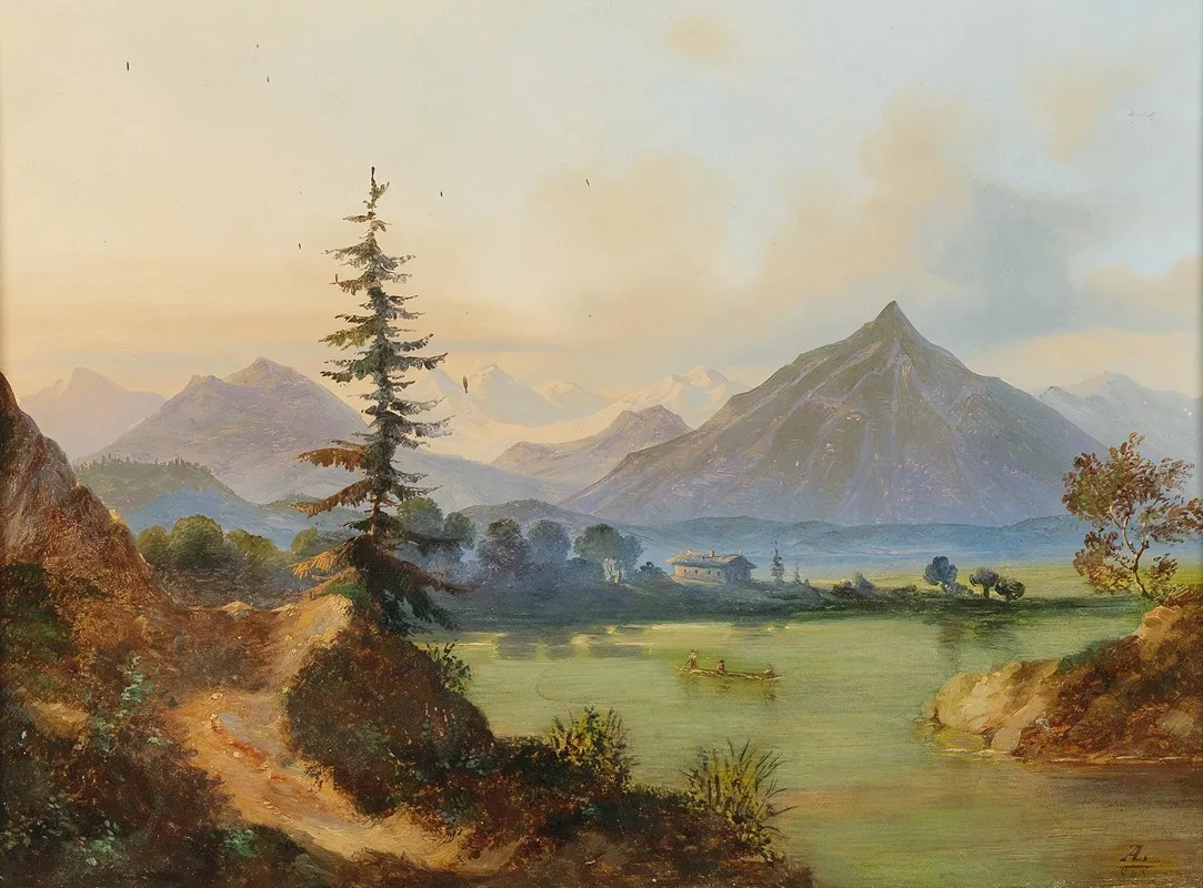 Lake In A Mountain Landscape