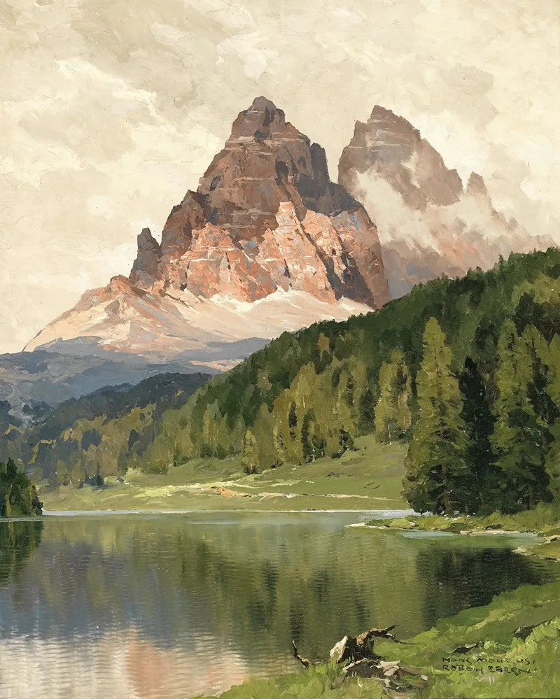 Lake Misurina With Tre Cime Di Lavaredo Wall Art by Hans Maurus - High-Resolution Digital Print