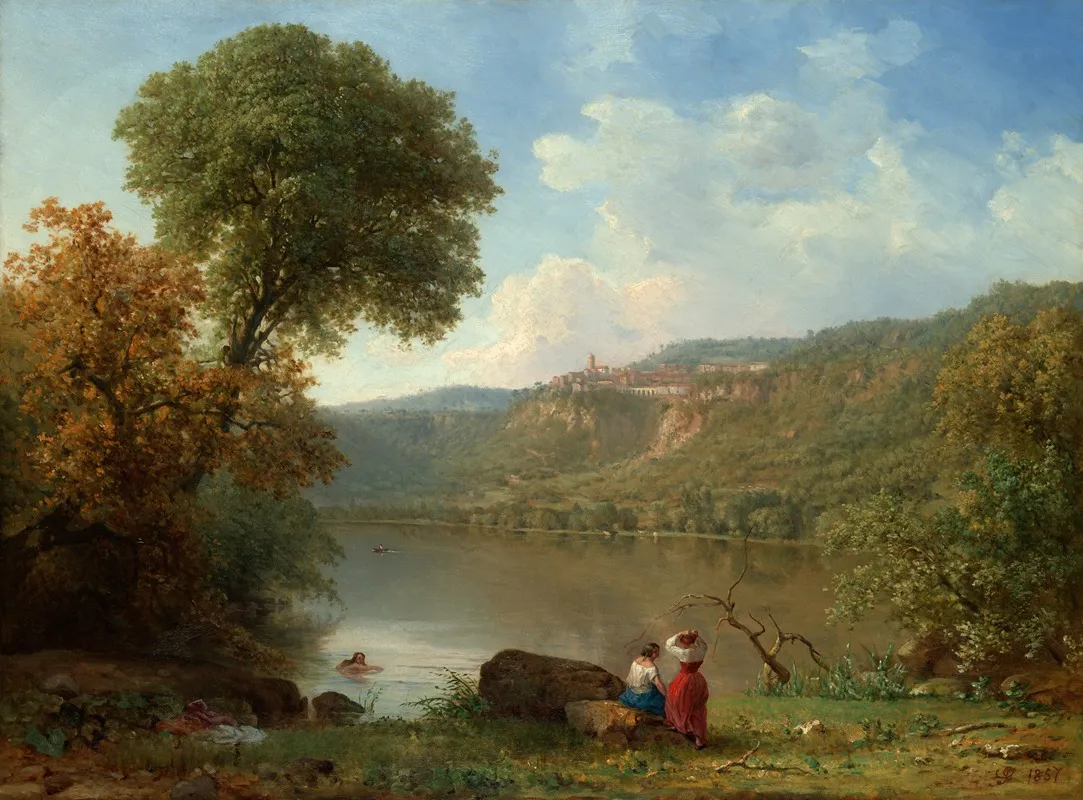 Lake Nemi 3 Wall Art by George Inness - High-Resolution Digital Print