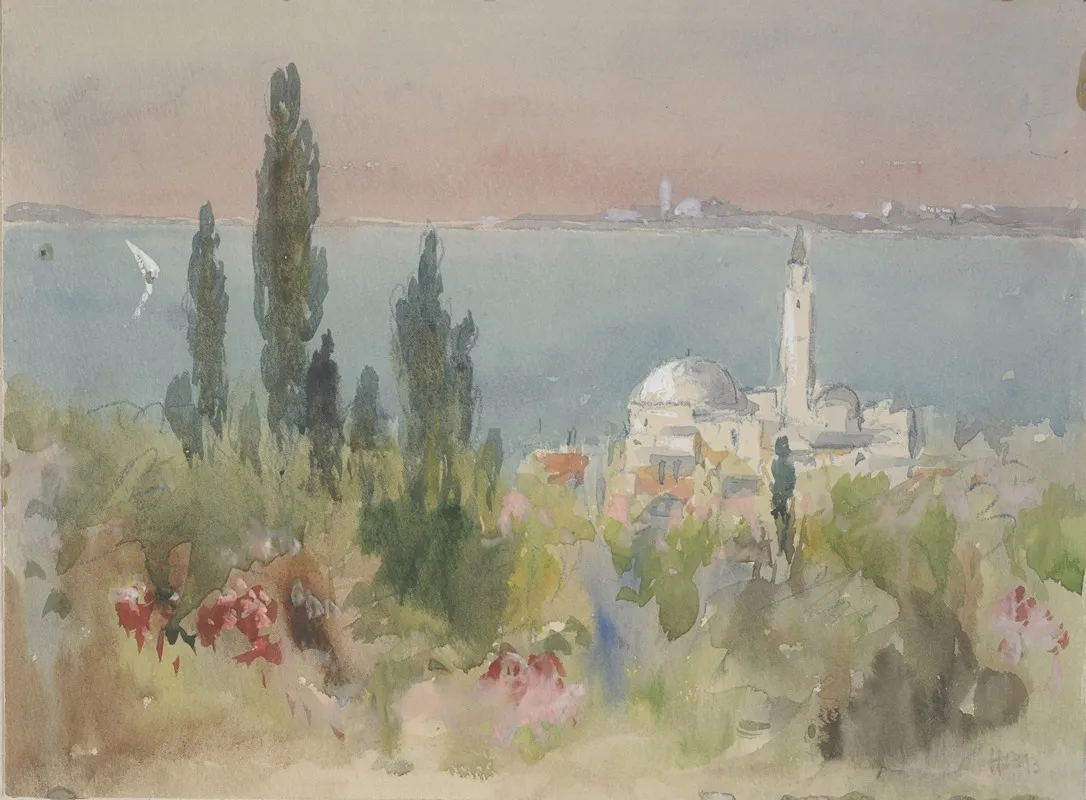 Lake Scene 8 Wall Art by Hercules Brabazon Brabazon - High-Resolution Digital Print