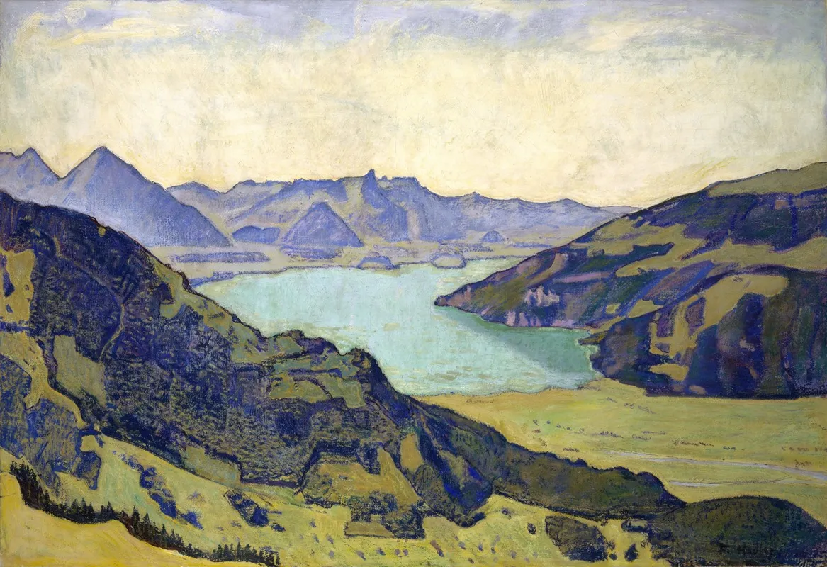 Lake Thun From Breitlauenen