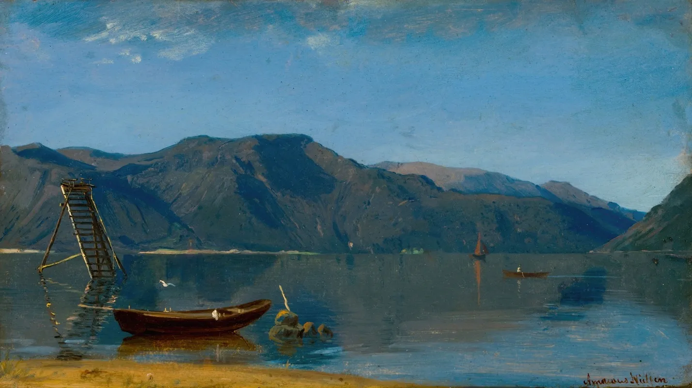 Laksetrapp Rosendal Wall Art by Amaldus Nielsen - High-Resolution Digital Print