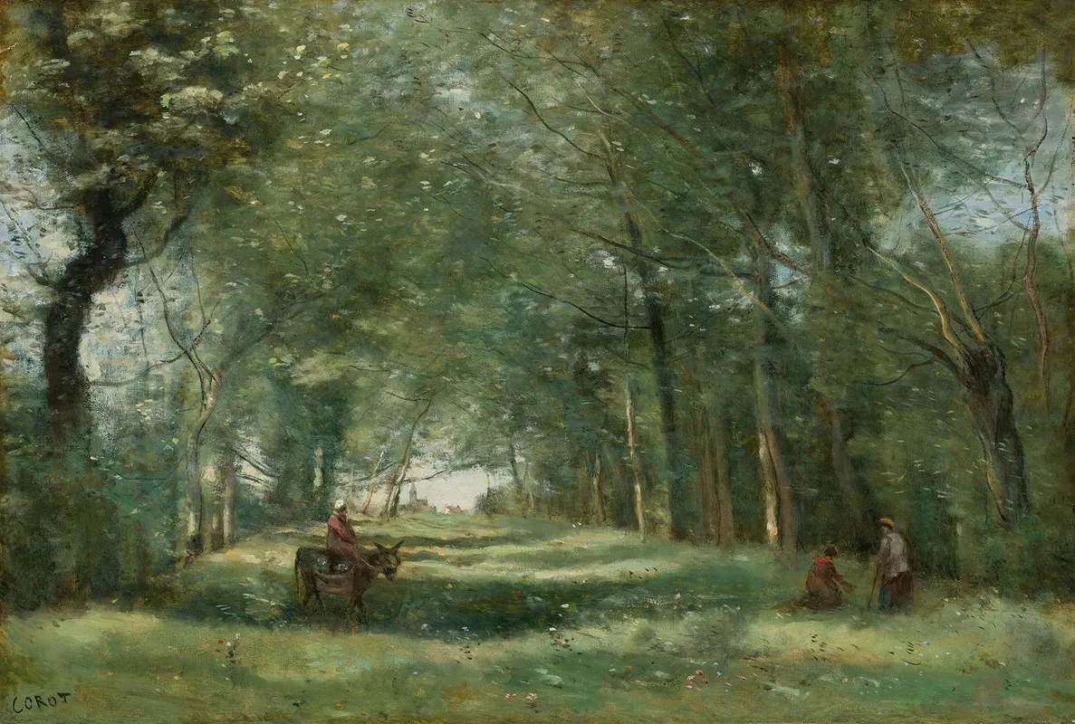 Lallee Verte 2 Wall Art by Jean-Baptiste-Camille Corot - High-Resolution Digital Print
