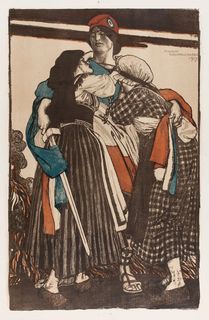 Lalsace Lorraine Rendue A La France Wall Art by Maurice Greiffenhagen - High-Resolution Digital Print