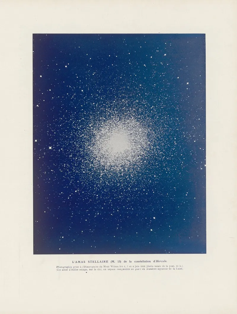 Lamas stellaire De la constellation dhercule Wall Art by Lucien Rudaux - High-Resolution Digital Print