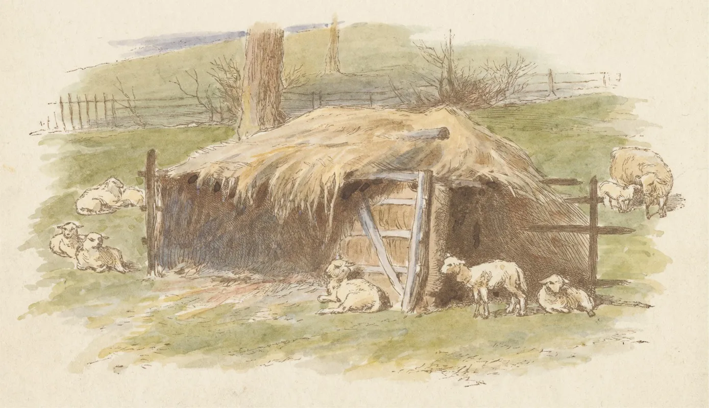 Lambing Time Wall Art by Alfred W. Cooper - High-Resolution Digital Print