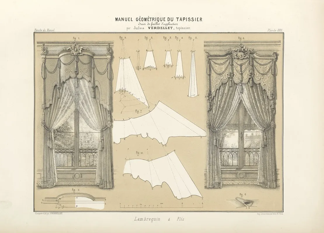 Lambrequin A Plis Wall Art by Jules Verdellet - High-Resolution Digital Print