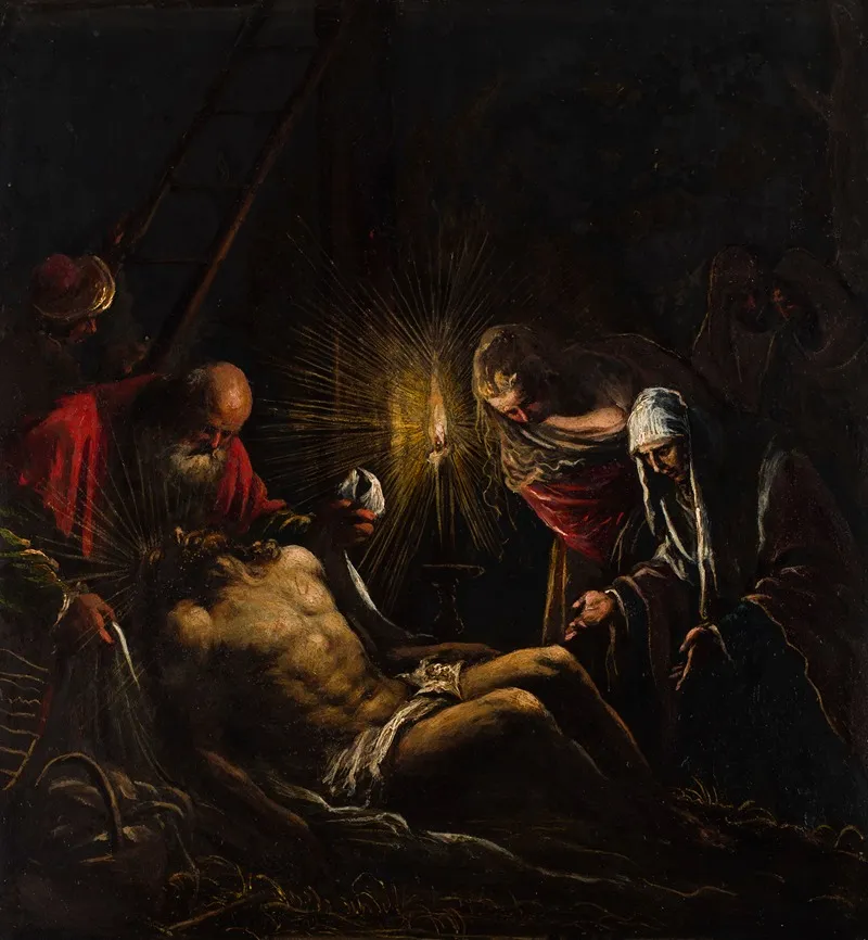 Lamentation By Candlelight Wall Art by Jacopo Bassano - High-Resolution Digital Print