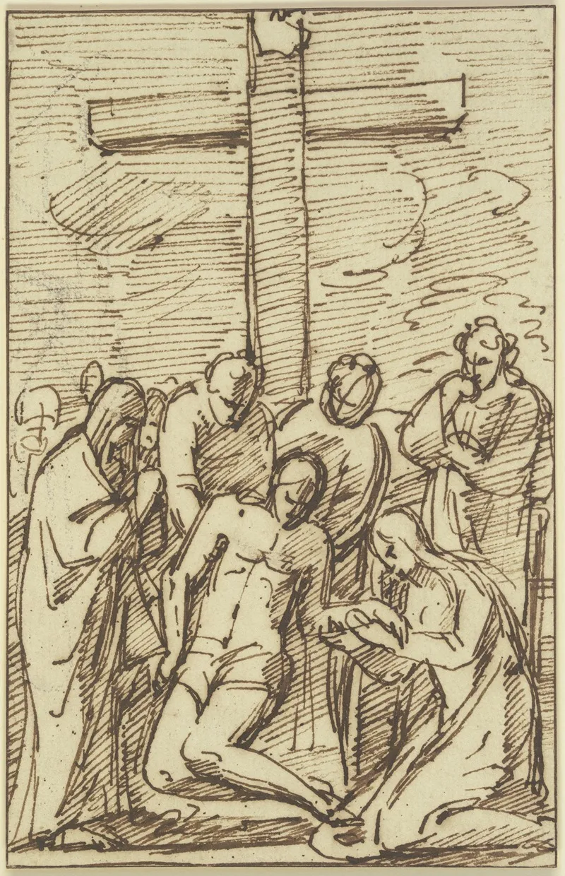 Lamentation Of Christ 9 Wall Art by Vincenzo Tamagni - High-Resolution Digital Print