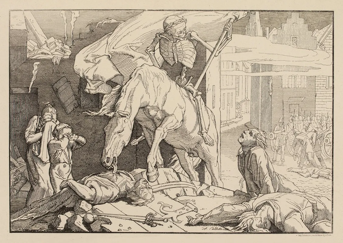 Lami Du Peuple Cetait La Mort Wall Art by Alexandre Désiré Collette - High-Resolution Digital Print