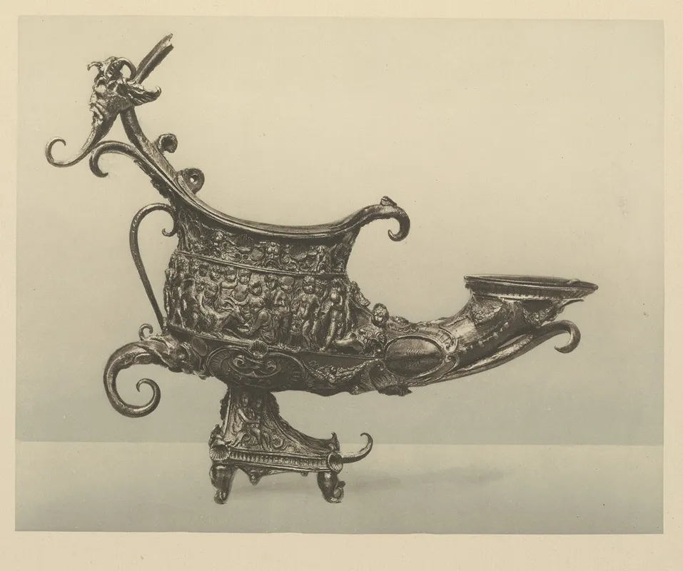 Lamp In The Form Of An Ancient Galley Riccio